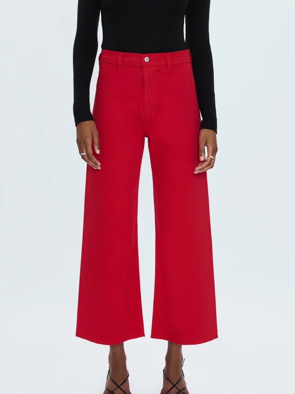 Pistola Penny High Rise Wide Leg in Ruby